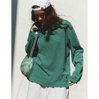 FP Movement Hustle Pure Cotton Round Neck Top Emerald