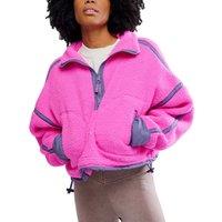 FP Movement Mountain High Fleece Half Zip Jumper Bright Pink