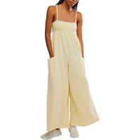 FP Movement Hot Shot Cotton Rich Jumpsuit Lemon