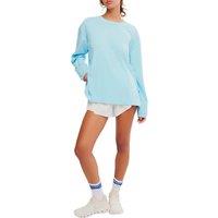 FP Movement Hustle Pure Cotton Round Neck Top Blue