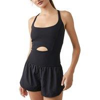 FP Movement Righteous Runsie Strappy Back Playsuit Black