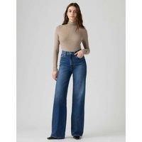Levi's Ribcage Wide Leg Jeans Mid Blue