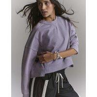 FP Movement Intercept Cotton Rich Cropped Sweatshirt Purple