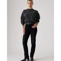 Levi's 722 High Rise Slim Jeans Black