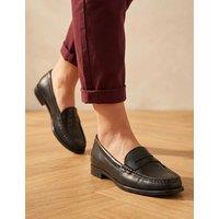Jones Bootmaker Suede Loafers Black