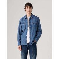 Levi's Regular Fit Denim Western Shirt Light Blue