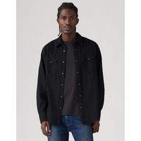 Levi's Regular Fit Denim Western Shirt Black