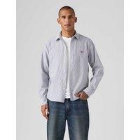 Levi's Regular Fit Pure Cotton Striped Shirt Navy Mix