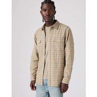 Levi's Jackson Pure Cotton Worker Shirt Grey Mix