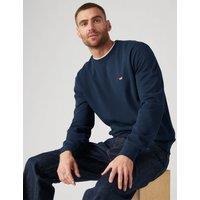 Levi's Regular Fit Pure Cotton Crew Neck Sweatshirt Navy