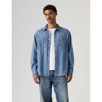 Levi's Relaxed Fit Pure Cotton Denim Overshirt Light Blue