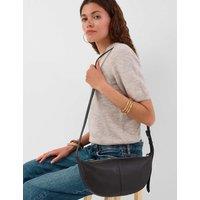 ACCESSORIZE Leather Sling Cross Body Bag Black