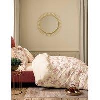 V&A Pure Cotton Garden Of Love Bedding Set Red Mix