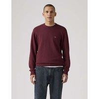 Levi's Pure Cotton Crew Neck Jumper Burgundy