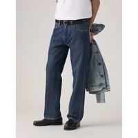 Levi's 555 Relaxed Straight Leg 5 Pocket Jeans Dark Blue Denim