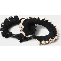 M&S 2 Pack Polka Scrunchies Multi