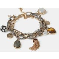 M&S Mixed Metal Natural Stone Wristwear Multi