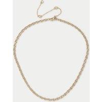 M&S 14ct Gold Plated Chain Detail Neckwear Gold