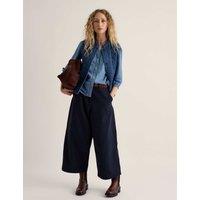 Seasalt Cornwall Pure Cotton Notch Neck Button Through Blouse Blue