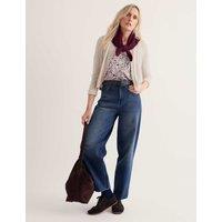 Seasalt Cornwall Pure Cotton Floral V-Neck Button Through Top White Mix