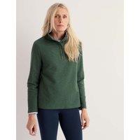 Seasalt Cornwall Pure Cotton Collared Sweat-shirt Olive