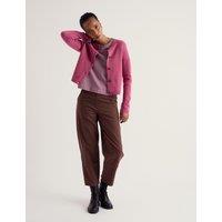 Seasalt Cornwall Merino Wool Rich Crew Neck Cardigan Pink