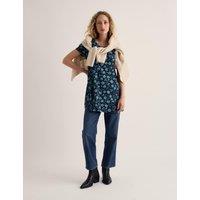 Seasalt Cornwall Cotton Rich Floral Relaxed Tunic Navy Mix