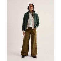Seasalt Cornwall Jersey Striped Scoop Neck T-Shirt Green Mix