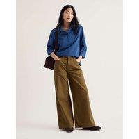 Seasalt Cornwall Pure Cotton Striped Collared Shirt Blue Mix