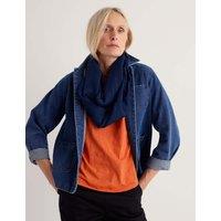 Seasalt Cornwall Pure Wool Circle Scarf Navy