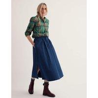 Seasalt Cornwall Pure Cotton Checked Collared Blouse Green Mix
