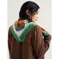 Seasalt Cornwall Floral Square Scarf White Mix