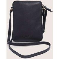 Seasalt Cornwall Leather Cross Body Bag Dark Navy