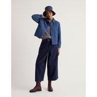 Seasalt Cornwall Cord Quilted Collared Jacket Blue Denim