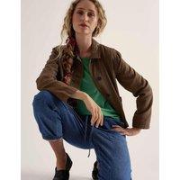 Seasalt Cornwall Pure Cotton Relaxed T-Shirt Green
