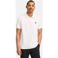 Timberland Pure Cotton Pique Polo Shirt White