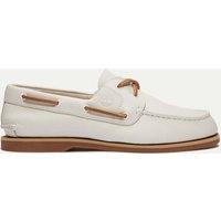 Timberland Classic 2-Eye Leather Boat Shoes White