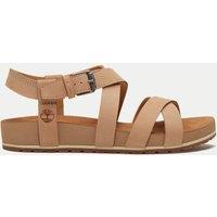 Timberland Malibu Waves Leather Gladiator Sandals Beige