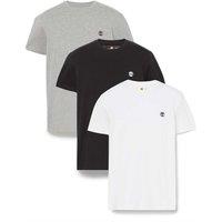 Timberland 3 Pack Slim Fit Pure Cotton T-Shirt Multi