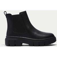 Timberland Greyfield Leather Chelsea Flatform Boots Black