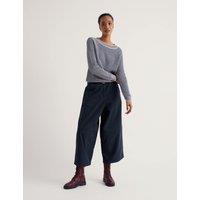Seasalt Cornwall Pure Cotton Striped Relaxed Jumper Navy Mix