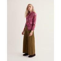 Seasalt Cornwall Pure Cotton Textured Floral Shirt Pink Mix