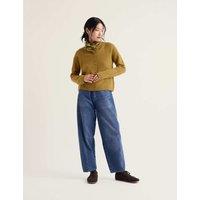 Seasalt Cornwall Merino Wool Rich Button Front Relaxed Cardigan Yellow