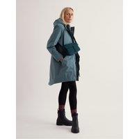 Seasalt Cornwall Cotton Rich Hooded Raincoat Grey
