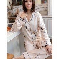 Cyberjammies Cotton Fable and Eve Modal Printed Pyjama Set Cream Mix
