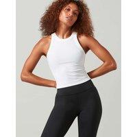 Lilybod Harmony Racerback Crop Tank Top White