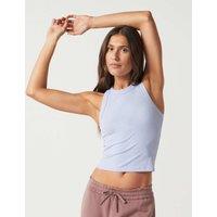 Lilybod Harmony Racerback Crop Tank Top Pale Blue