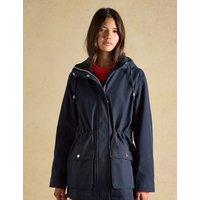 Joules Cotton Rich Waterproof Hooded Raincoat Navy