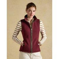 Joules Fleece Funnel Neck Gilet Red Mix