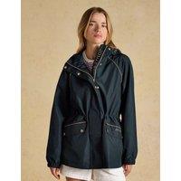 Joules Waterproof Hooded Packaway Raincoat Navy